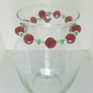 Beaded Christmas bracelet/decor